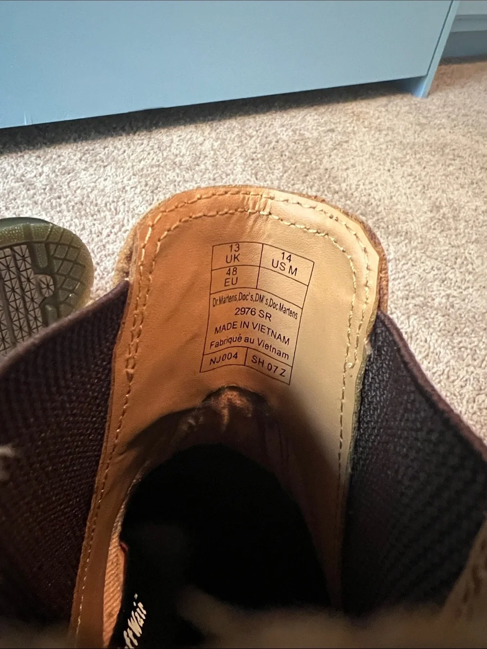 Dr. Martens Brown Leather Chelsea Boots with Yellow Stitching